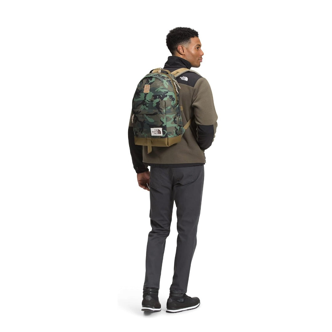 THE NORTH FACE Daypack Backpack - Thyme Brushwood Camo Print/Military Olive/Kelp Tan