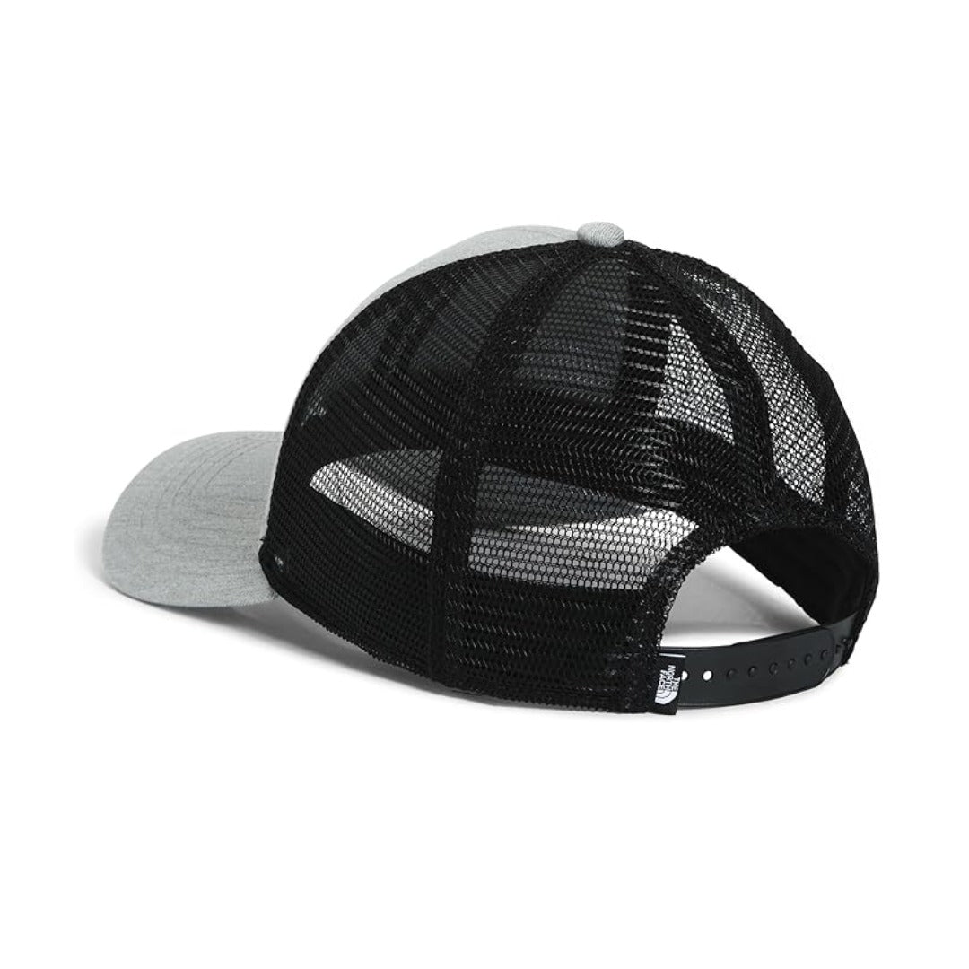 The North Face Embroidered Mudder Trucker hat featuring a structured cotton front with embroidered logo and breathable mesh back panels.









