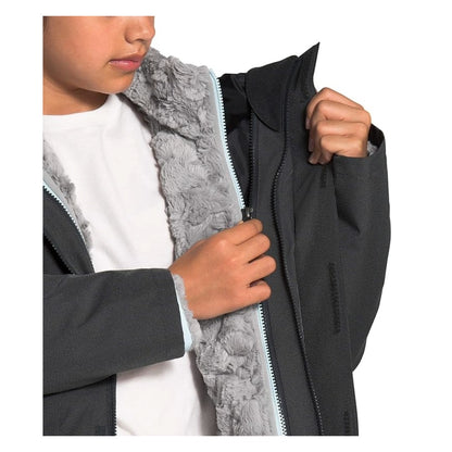 The North Face Girls' Mossbud Swirl Reversible Jacket - Starlight Blue
