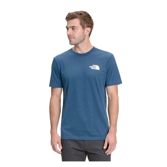 THE NORTH FACE Men's Short Sleeve Box NSE Tee - Monterey Blue/Hero Blue
