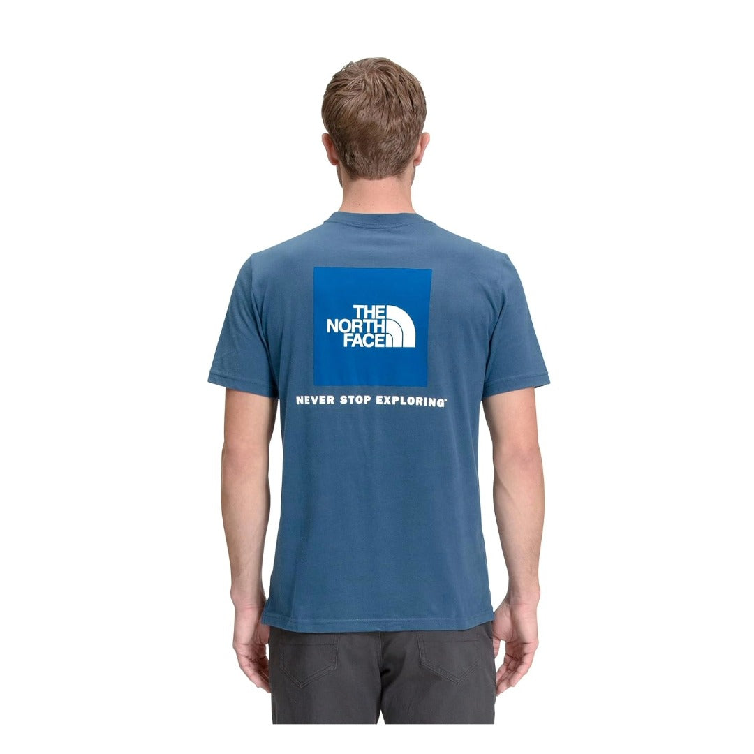 THE NORTH FACE Men's Short Sleeve Box NSE Tee - Monterey Blue/Hero Blue
