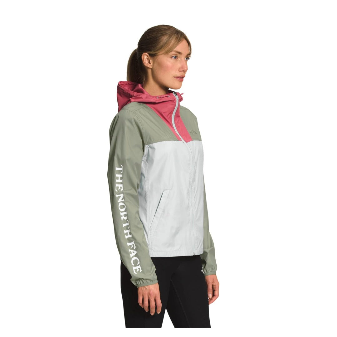 The North Face Women's Graphic Cyclone Jacket - Slate Rose/Tea Green/Tin Grey