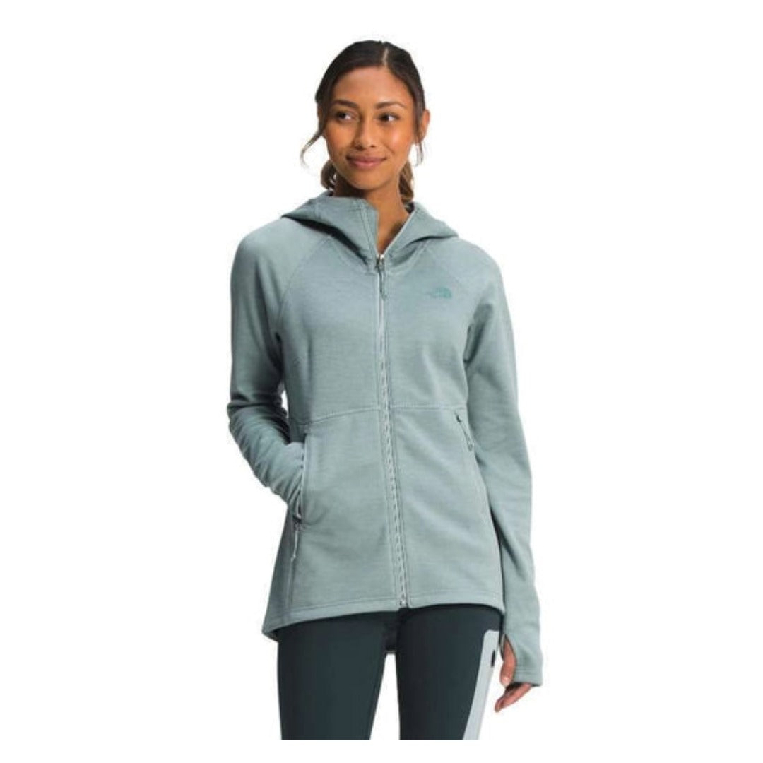 The North Face Women’s Canyonlands Full Zip Sweatshirt -Silver Blue Heather