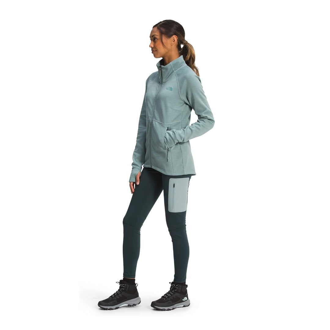 The North Face Women’s Canyonlands Full Zip Sweatshirt -Silver Blue Heather