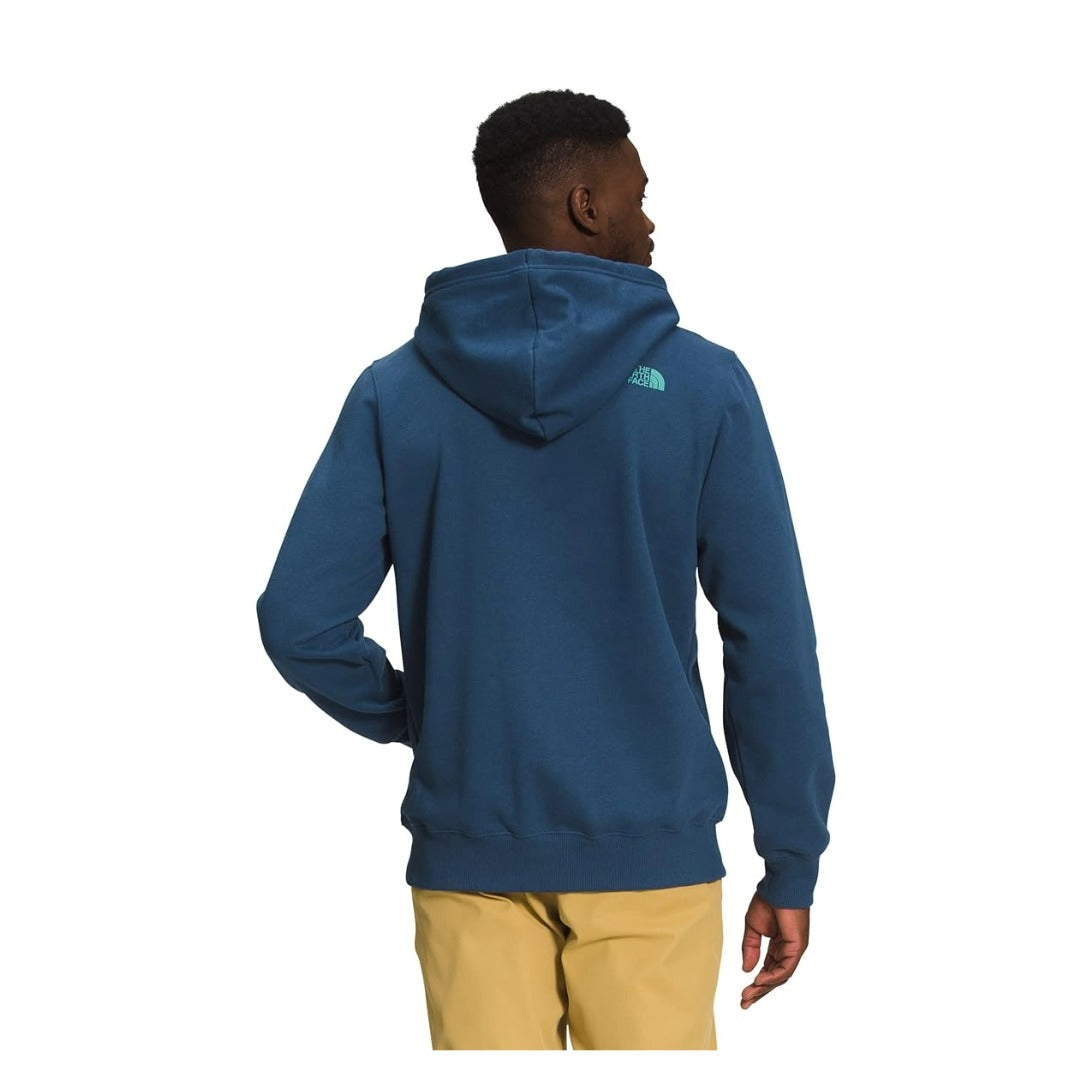 The North Face Men's Graphic Injection Hoodie - Shady Blue/Wasabi