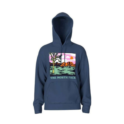 The North Face Men's Graphic Injection Hoodie - Shady Blue/Wasabi