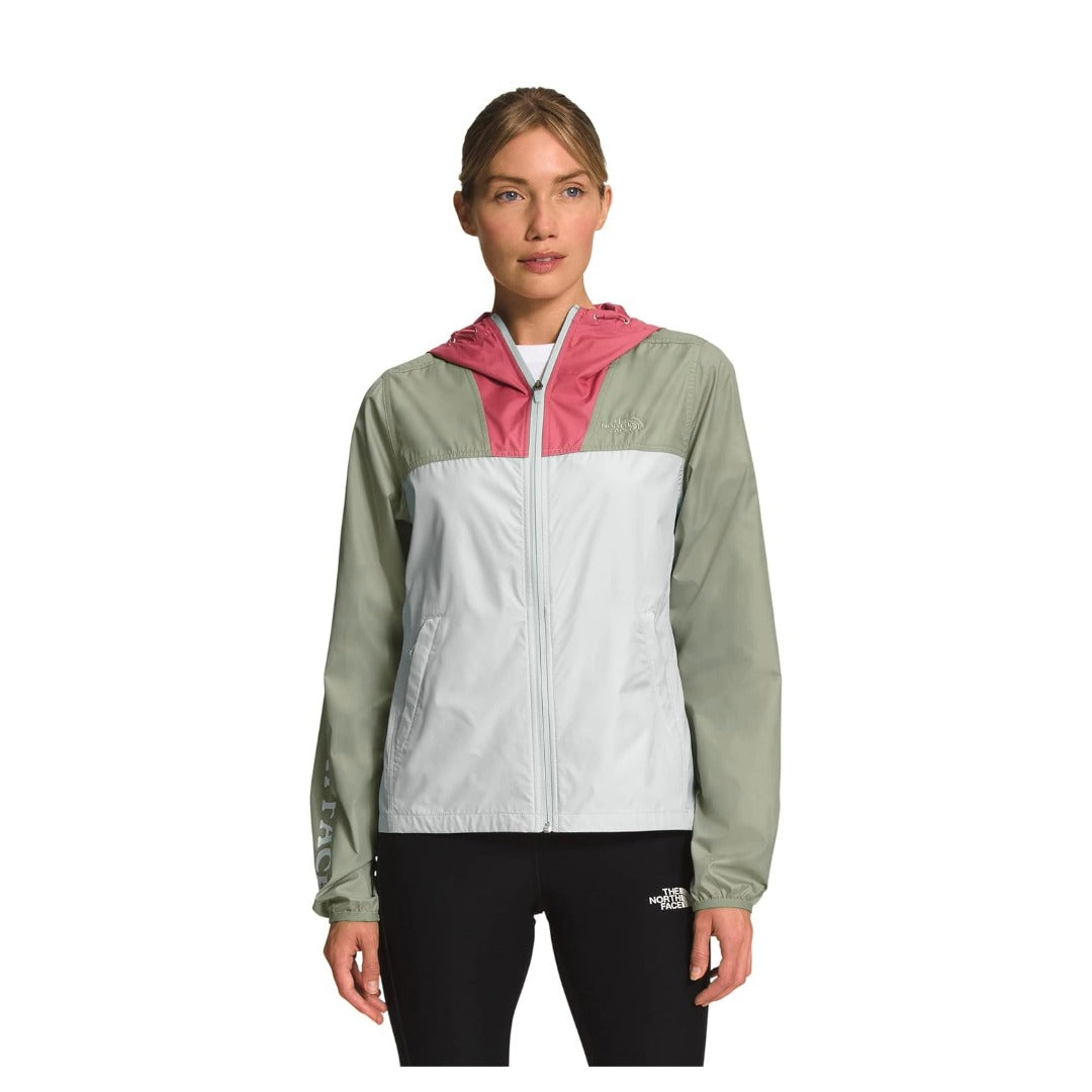 The North Face Women's Graphic Cyclone Jacket - Slate Rose/Tea Green/Tin Grey