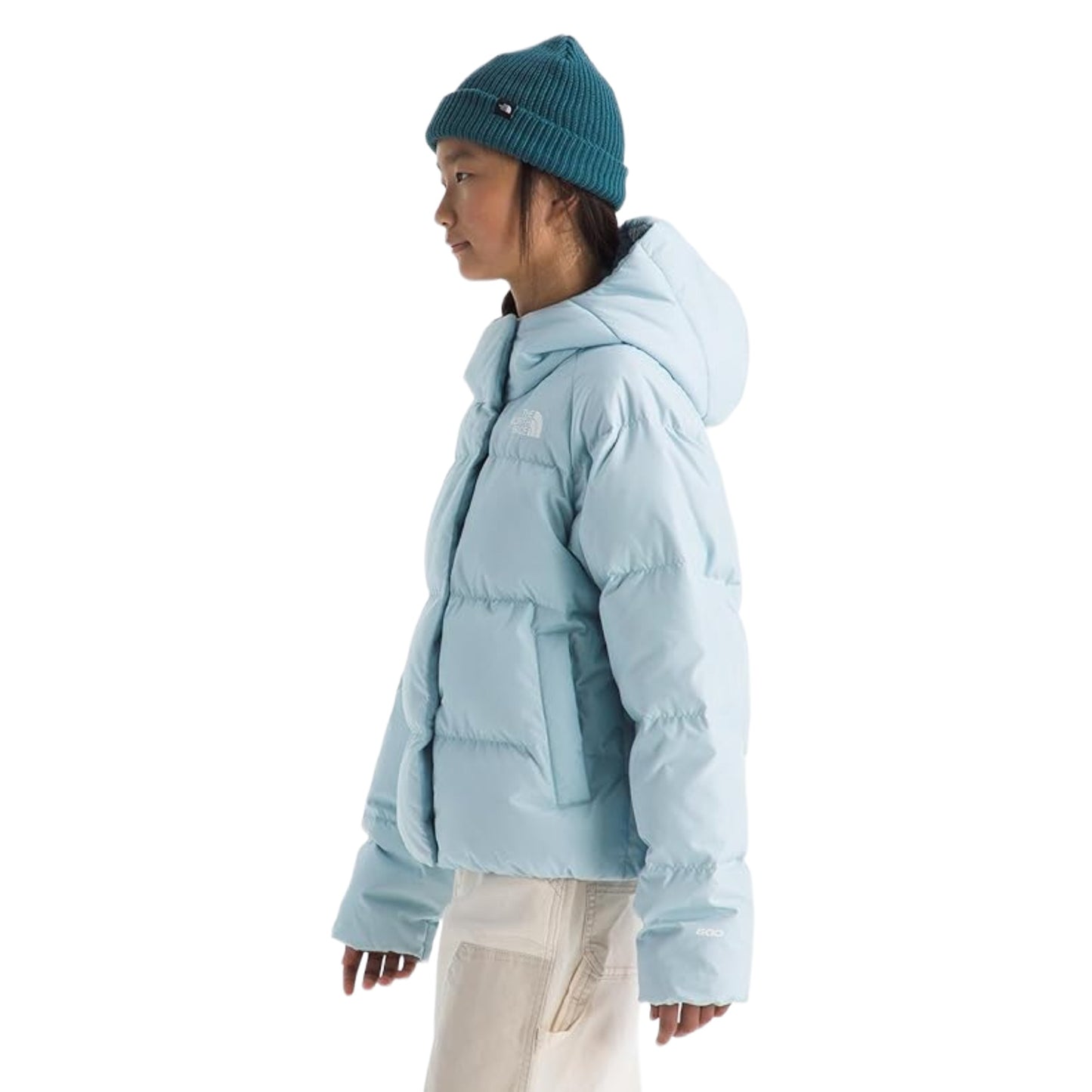 The North Face Girls’ North Down Hooded Jacket - Polar Haze