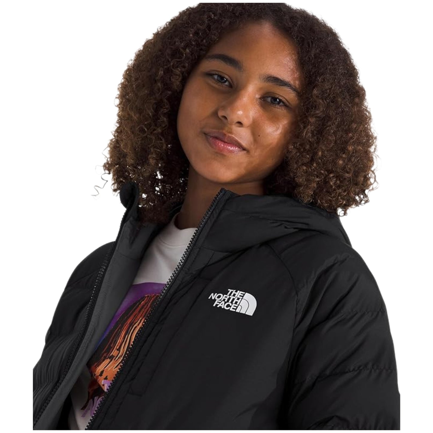 The North Face Girls’ Reversible Perrito Jacket - Black