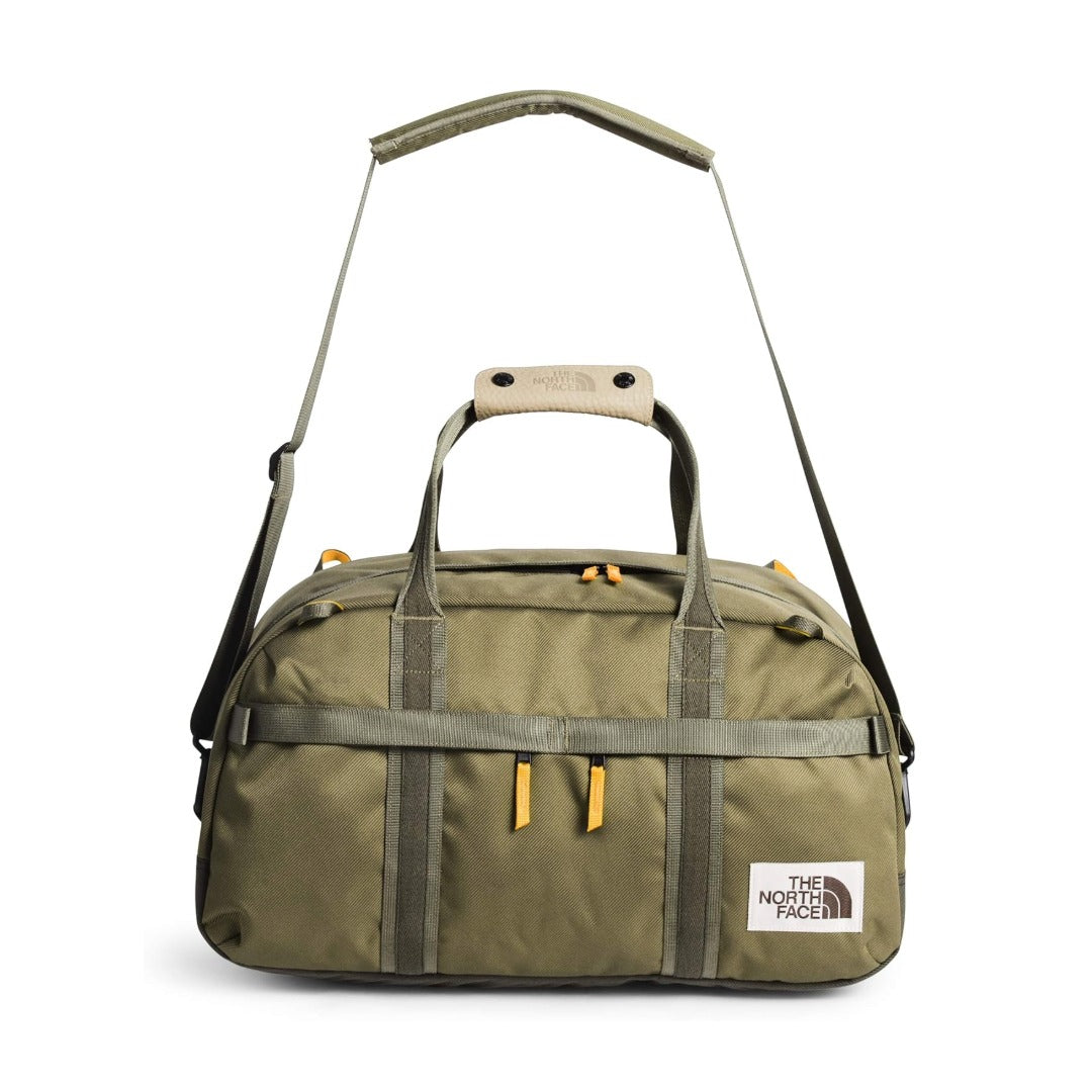The North Face Berkeley Duffel S with compact retro design, durable fabric, and roomy main compartment for everyday carry.