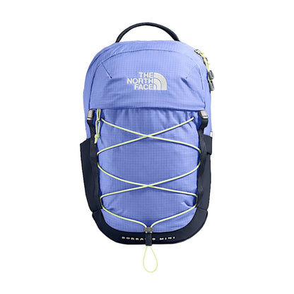 The North Face Borealis Mini Backpack in a compact size with zippered compartments, padded shoulder straps, and durable outdoor-inspired design.
