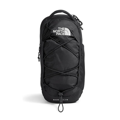 Compact Borealis sling bag with adjustable shoulder strap and zippered compartments, designed for everyday carry and travel.