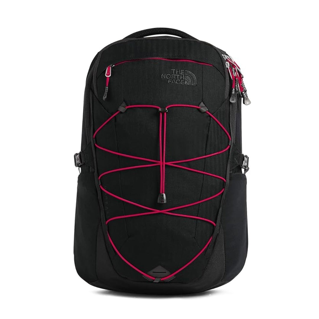 The North Face Borealis Backpack with padded laptop sleeve, front bungee storage, ergonomic shoulder straps, and rugged everyday design.