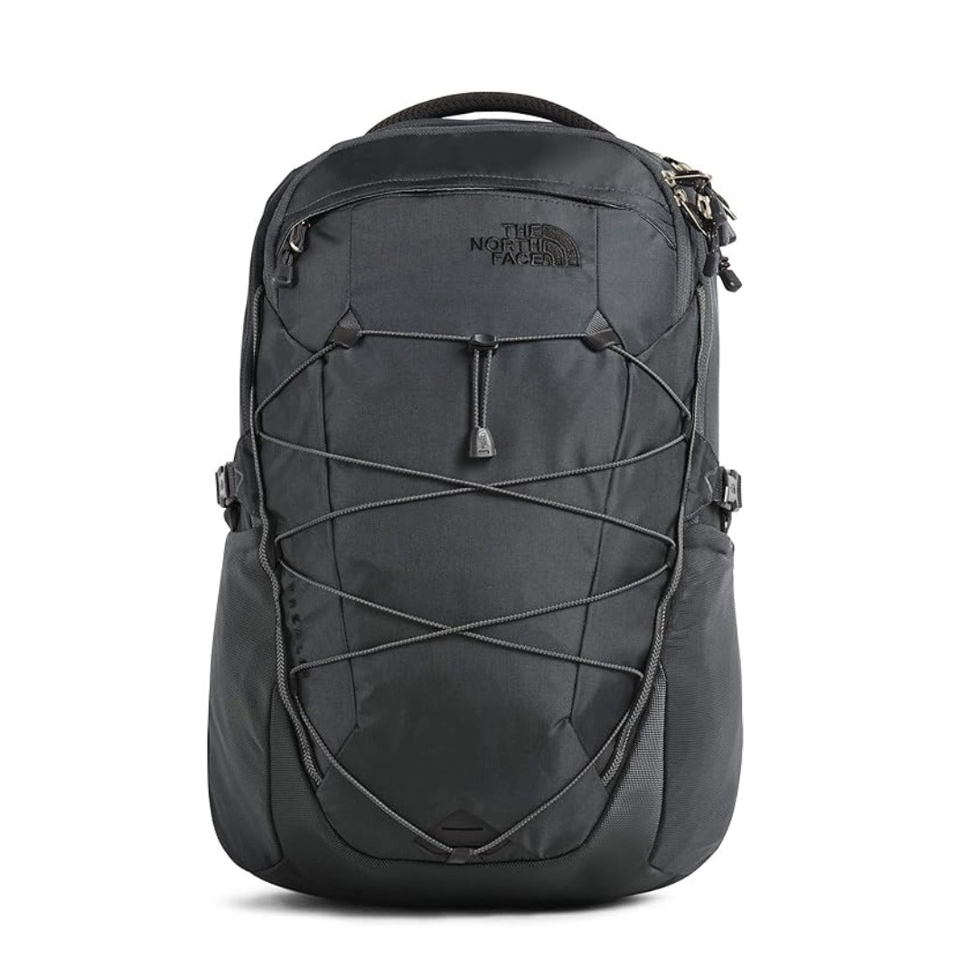 The North Face Borealis Backpack with padded laptop sleeve, front bungee storage, ergonomic shoulder straps, and rugged everyday design.