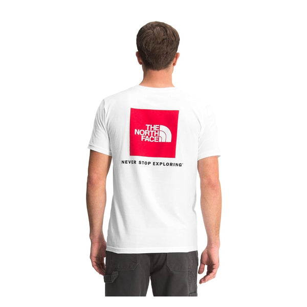 The North Face Box NSE Short Sleeve Tee cotton T-shirt with small chest logo and large Box NSE graphic on the back.