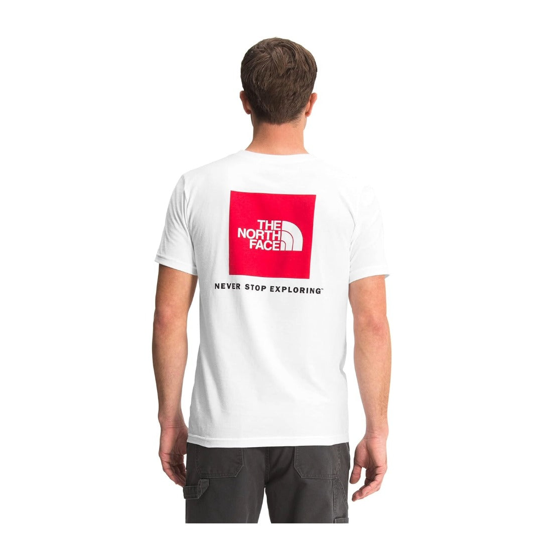 The North Face Box NSE Short Sleeve Tee cotton T-shirt with small chest logo and large Box NSE graphic on the back.
