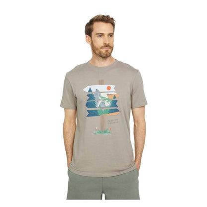 The North Face Choose Your Path Short Sleeve Tee featuring a classic crew neckline, short sleeves, and an outdoor-inspired graphic on a soft cotton-blend fabric.