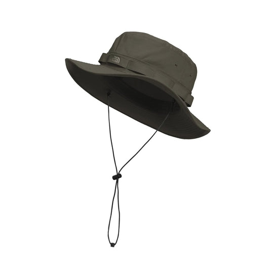 The North Face Men’s Class V Brimmer Hat wide-brim sun hat with adjustable chin strap and lightweight quick-dry fabric.