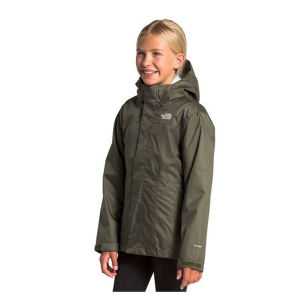 The North Face Girls’ Osolita Triclimate Jacket 3-in-1 waterproof shell with fleece liner and hood for cold-weather protection.
