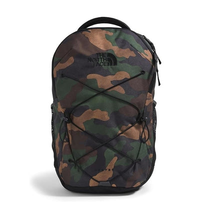 Camo-patterned backpack with padded laptop sleeve, front organizer pocket, and ergonomic straps, designed for school, work, or everyday use.