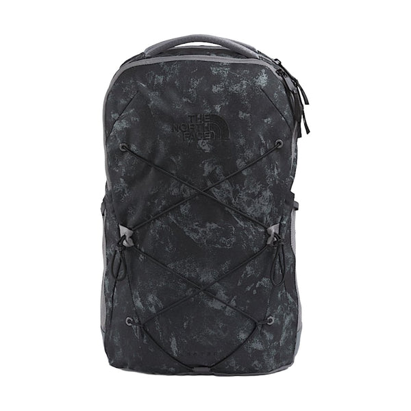 The North Face Jester Backpack with front bungee system, padded laptop sleeve, and multiple compartments for everyday use.