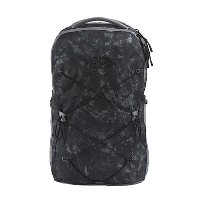 The North Face Jester Backpack with front bungee system, padded laptop sleeve, and multiple compartments for everyday use.