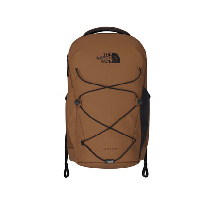 The North Face Jester Backpack with padded laptop compartment, front bungee system, and adjustable shoulder straps.