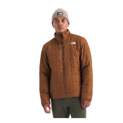 The North Face Men’s Junction Insulated Jacket in black with full-zip front, stand collar, and embroidered logo on chest.