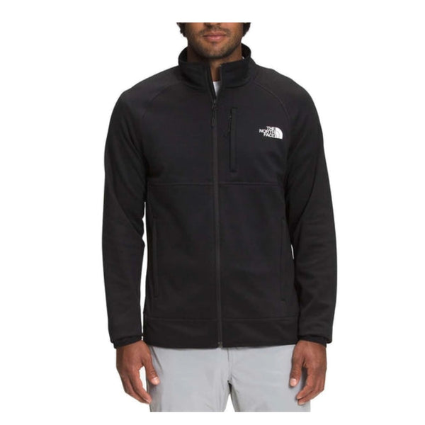 The North Face Men’s Canyonlands Full-Zip Jacket with smooth fleece fabric, zippered pockets, and versatile midlayer design for everyday and outdoor wear.