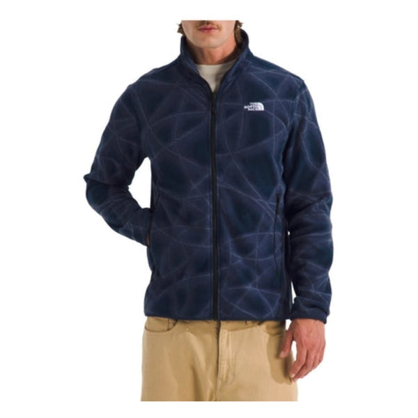 Men’s lightweight fleece jacket with full-zip front, stand collar, and zippered hand pockets made from soft recycled polyester fleece.