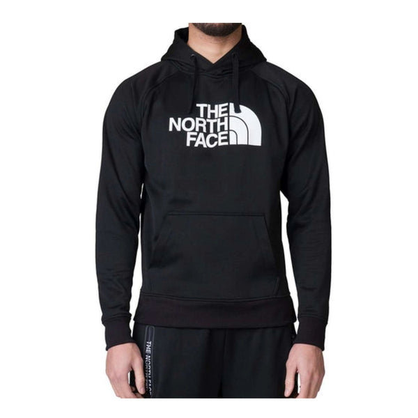 The North Face Men’s Mount Modern Hoodie cotton-blend pullover sweatshirt with adjustable hood and front kangaroo pocket.