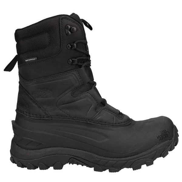 Men's waterproof winter boots featuring a leather and synthetic upper, lace-up closure, 400g synthetic insulation, cushioned EVA midsole, reinforced toe and heel, padded collar, and a rugged rubber outsole designed for snow, ice, and cold-weather outdoor activities