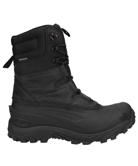 Men's waterproof winter boots featuring a leather and synthetic upper, lace-up closure, 400g synthetic insulation, cushioned EVA midsole, reinforced toe and heel, padded collar, and a rugged rubber outsole designed for snow, ice, and cold-weather outdoor activities