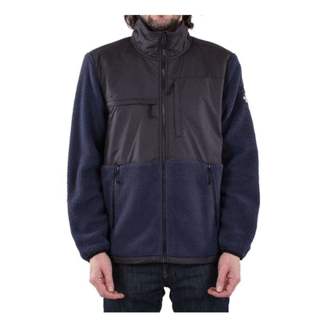 The North Face Men’s Denali Fleece Jacket with full-zip front, chest pocket, and durable reinforced shoulder panels.