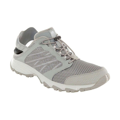 Men’s lightweight amphibious shoes featuring a quick-drying mesh and synthetic upper, lace-up closure, cushioned EVA midsole, reinforced toe, breathable lining, and durable rubber outsole with multi-directional lugs for wet and outdoor terrain