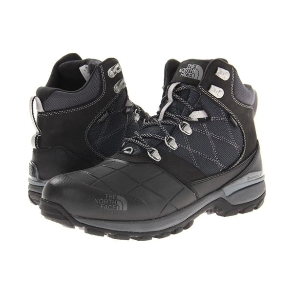 Men's insulated winter boots featuring a waterproof synthetic and textile upper, lace-up closure, padded collar, cushioned midsole, reinforced toe and heel, and durable rubber outsole with rugged tread for snowy and cold-weather conditions