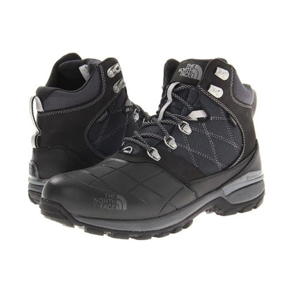 Men's insulated winter boots featuring a waterproof synthetic and textile upper, lace-up closure, padded collar, cushioned midsole, reinforced toe and heel, and durable rubber outsole with rugged tread for snowy and cold-weather conditions