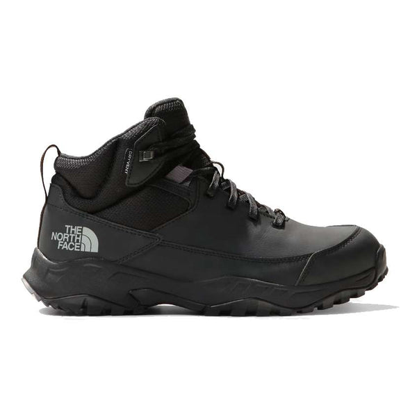 Men's waterproof winter boots featuring a leather and synthetic upper, lace-up closure, synthetic insulation, padded collar, cushioned EVA midsole, reinforced toe and heel, and a durable rubber outsole with rugged tread for snowy outdoor conditions