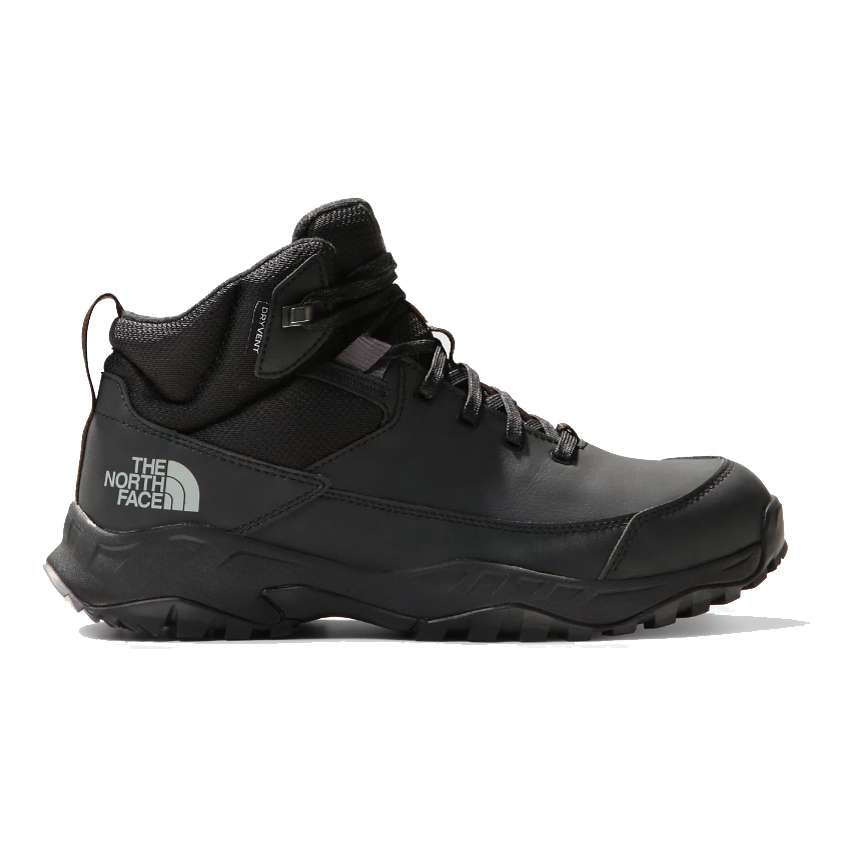 Men's waterproof winter boots featuring a leather and synthetic upper, lace-up closure, synthetic insulation, padded collar, cushioned EVA midsole, reinforced toe and heel, and a durable rubber outsole with rugged tread for snowy outdoor conditions