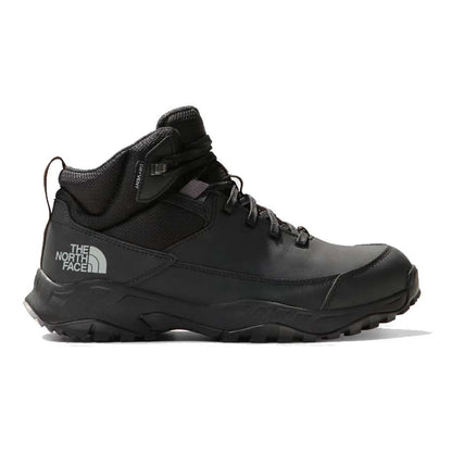 Men's waterproof winter boots featuring a leather and synthetic upper, lace-up closure, synthetic insulation, padded collar, cushioned EVA midsole, reinforced toe and heel, and a durable rubber outsole with rugged tread for snowy outdoor conditions