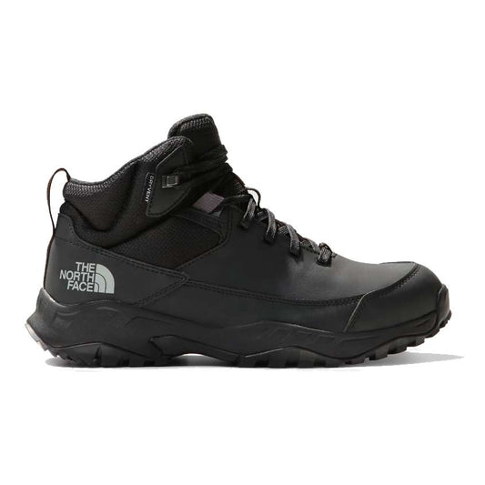 Men's waterproof winter boots featuring a leather and synthetic upper, lace-up closure, synthetic insulation, padded collar, cushioned EVA midsole, reinforced toe and heel, and a durable rubber outsole with rugged tread for snowy outdoor conditions