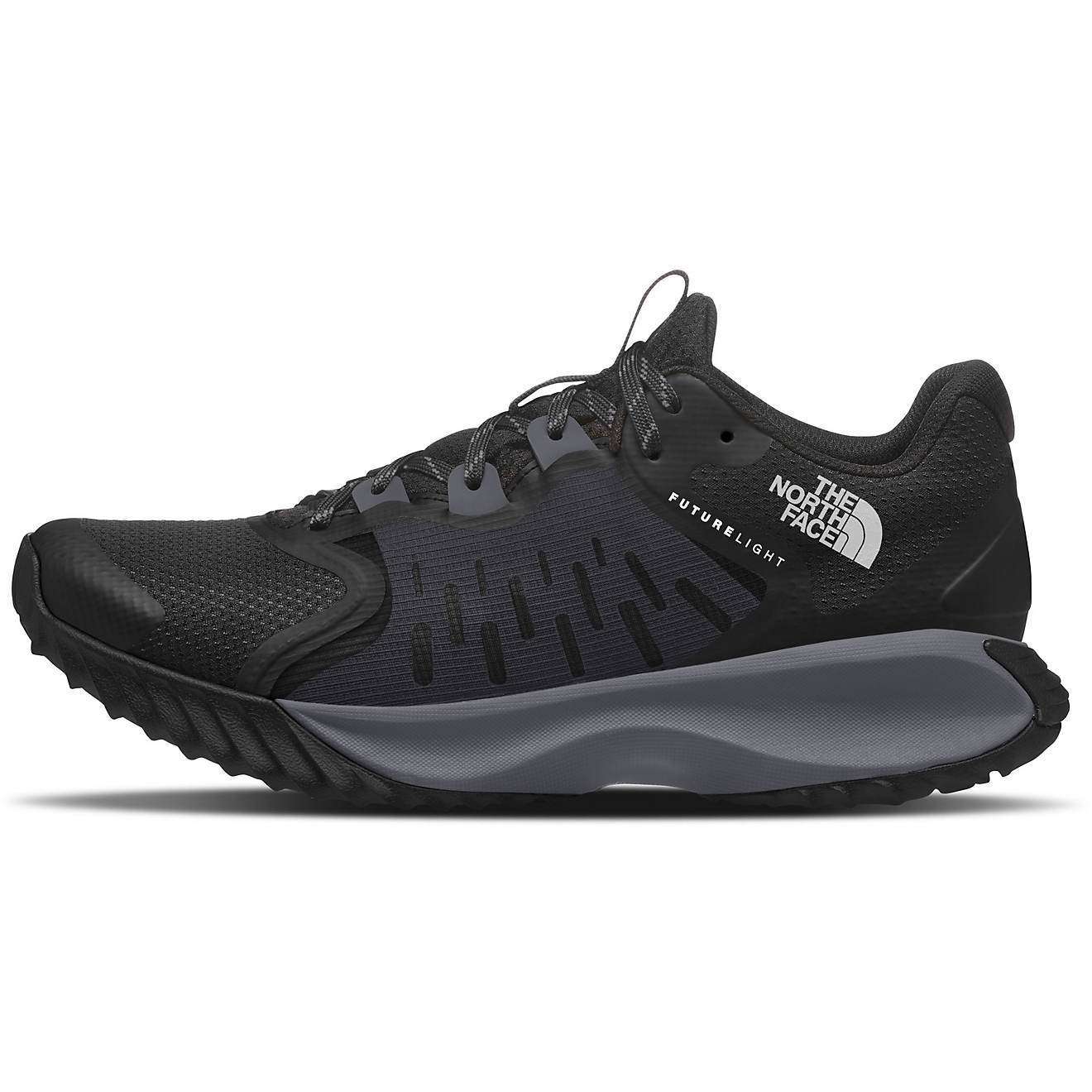 Women’s waterproof hiking shoes featuring a breathable textile and synthetic upper, lace-up closure, reinforced toe cap, cushioned EVA midsole, padded collar, and durable rubber outsole with aggressive trail tread