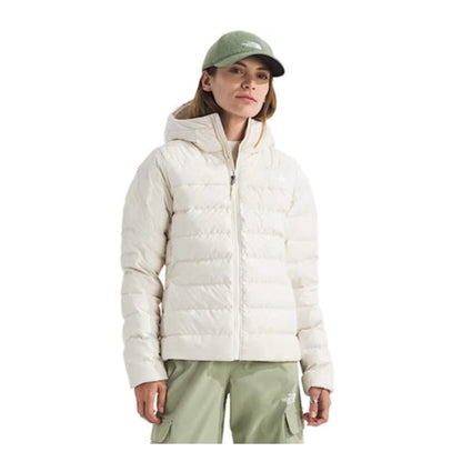 The North Face Women’s Aconcagua 3 Hoodie, featuring a quilted design, full front zip, and fitted hood for warmth and comfort.
