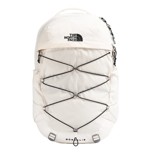 The North Face Borealis Backpack with padded laptop compartment, FlexVent suspension, and front bungee storage system.