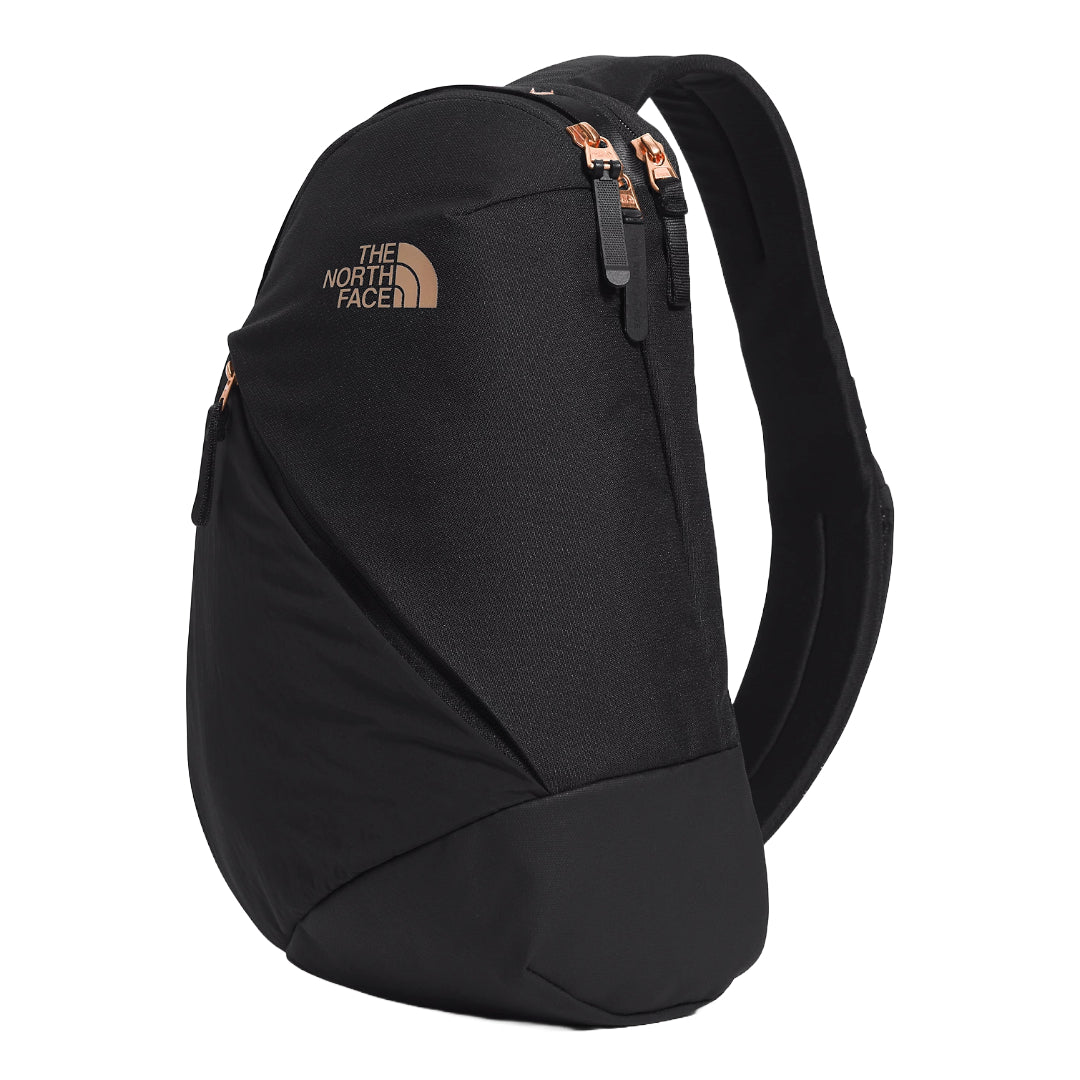 The North Face Women’s Isabella Sling Bag compact crossbody sling with padded strap, tablet sleeve, and multiple zip compartments.