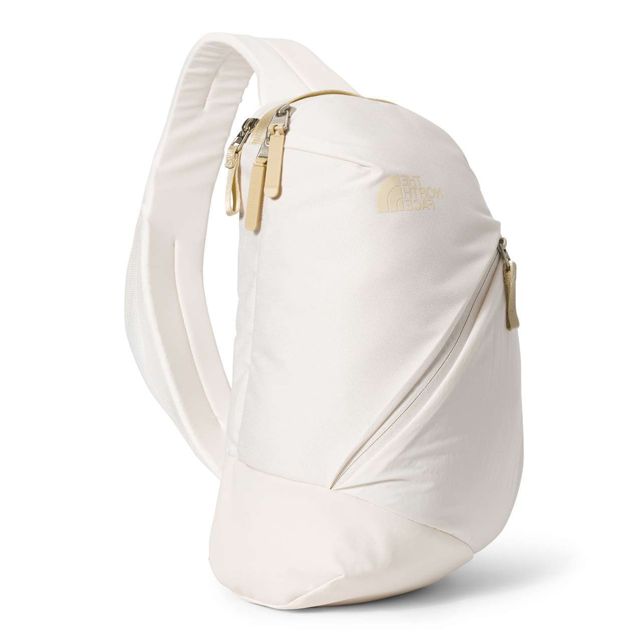The North Face Women’s Isabella Sling Bag compact crossbody sling with padded strap, tablet sleeve, and multiple zip compartments.