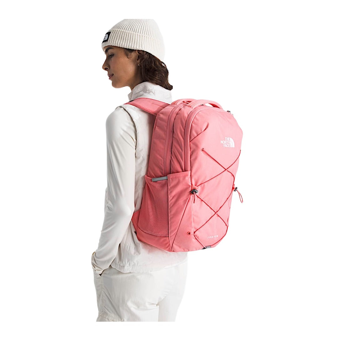 The North Face Women's Jester Everyday Laptop Backpack -  Coral Crush Light Heather/Coral Crush