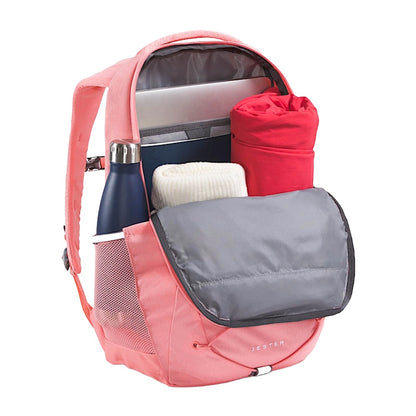 The North Face Women's Jester Everyday Laptop Backpack -  Coral Crush Light Heather/Coral Crush