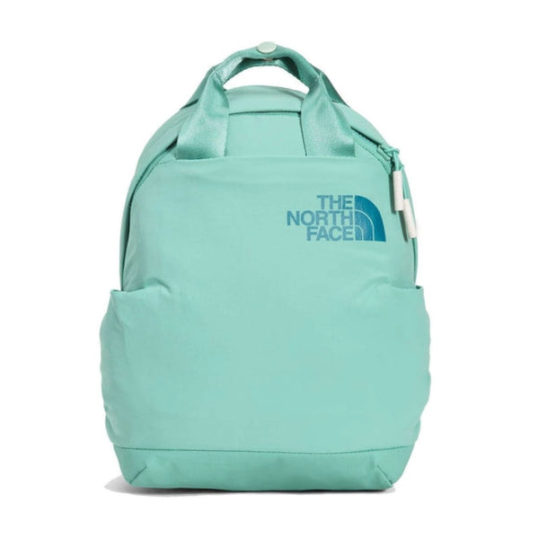The North Face Women’s Never Stop Mini Backpack compact daypack with padded straps, zip compartments, and minimalist design for everyday use.