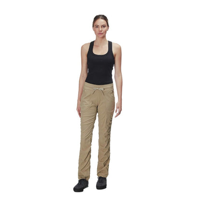 The North Face Women’s Aphrodite Pants with lightweight stretch fabric, adjustable waistband, and water-repellent finish for travel, hiking, and everyday comfort.